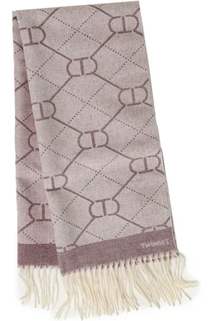 Twin-Set Bufanda con motivo del logo