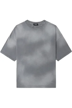 We11 Done Playera con efecto teñido
