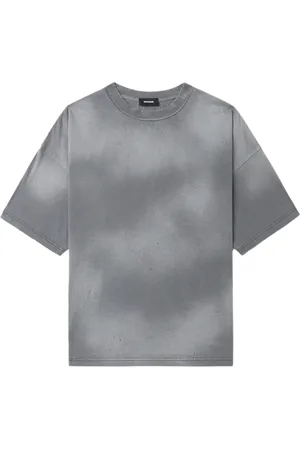 We11 Done Playera con efecto teñido