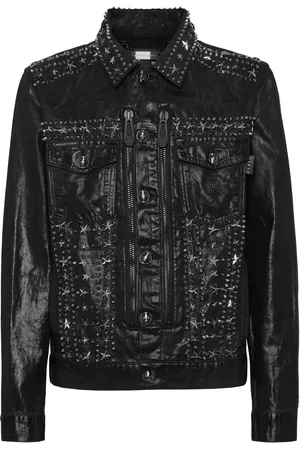 Philipp Plein Chamarra con apliques y cierre