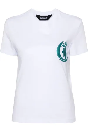 Roberto Cavalli Playera con logo bordado