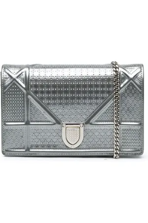 Dior Bolsa crossbody Patent Microcannage Diorama Wallet on Chain 2019