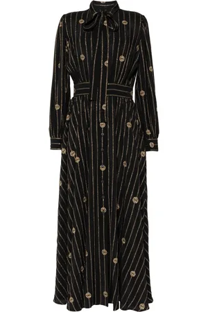 Elie saab Vestido con estampado de rayas diplomáticas