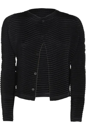 Issey Miyake Cárdigan con cuello redondo
