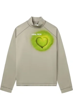 DOUBLET Playera con motivo de corazón