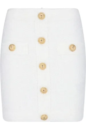 Balmain Falda corta de bouclé