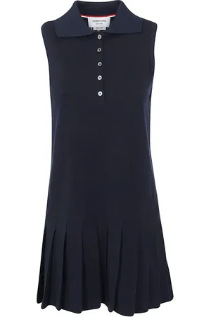 Thom Browne Vestido sin mangas con detallde rayas RWB