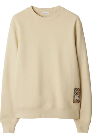 Burberry Sudadera con parche de cuadros