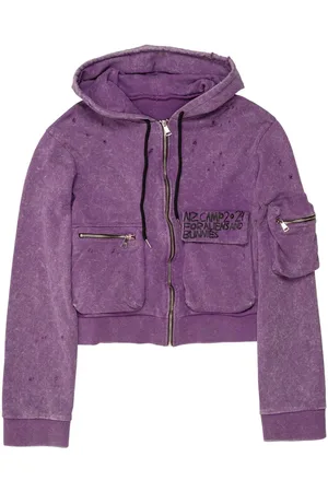Natasha Zinko Hoodie corta estilo cargo