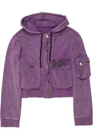 Natasha Zinko Hoodie corta estilo cargo