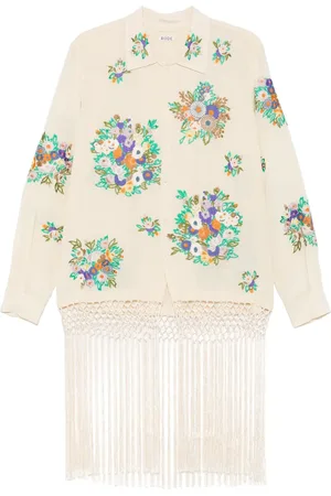 BODE Camisa Flower Language