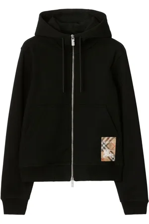 Burberry Hoodie Check Label