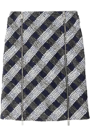 Burberry Falda de tweed con motivo de cuadros