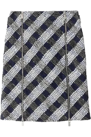 Burberry Falda de tweed con motivo de cuadros
