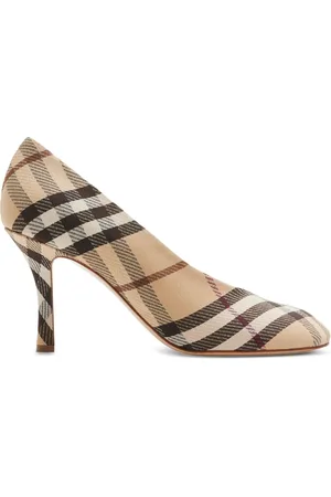 Burberry Zapatillas Check Baby con tacón de 85mm