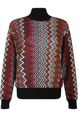 Missoni Suéter con cuello de tortuga y motivo en zigzag