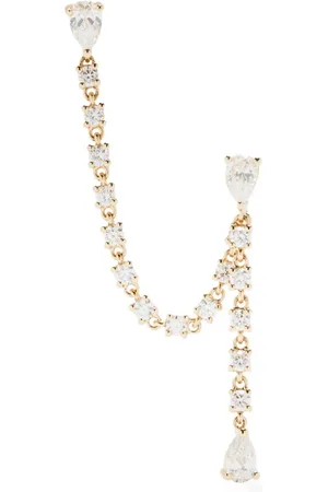 Anita Arete en oro amarillo de 14kt con diamantes