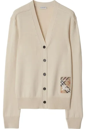 Burberry Cárdigan Check Label
