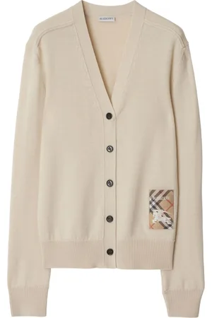 Burberry Cárdigan Check Label