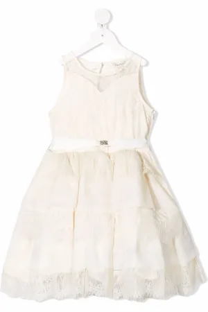 Twin-Set Vestido a capas con detalles de encaje