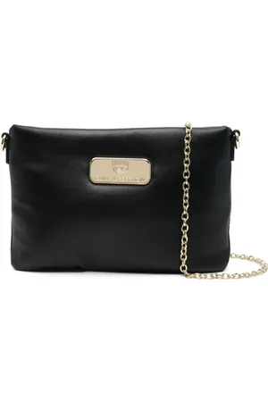 Chiara Ferragni Bolsa de hombro con placa del logo