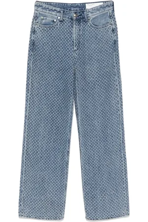 RAG&BONE Jeans rectos con acabado texturizado