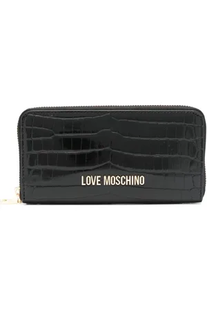 Moschino Cartera con efecto de piel de cocodrilo