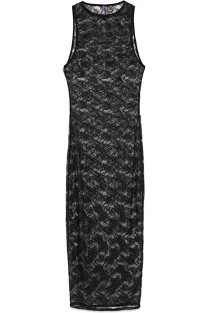 MAISON CLOSE Vestido midi con encaje Chantilly