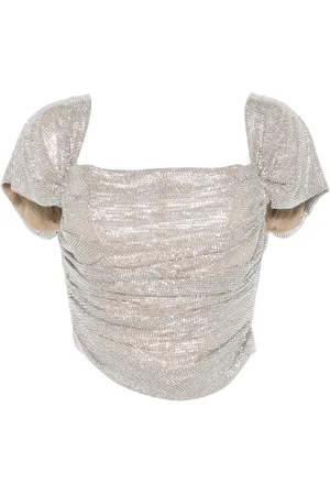 GIUSEPPE DI MORABITO Top con detalles de cristal
