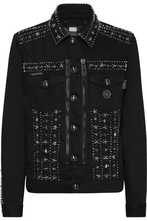 Philipp Plein Chamarra con apliques y cierre