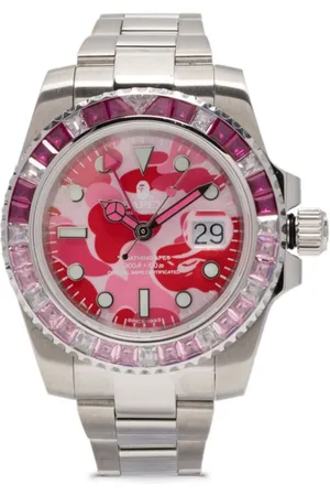 A Bathing Ape Reloj Type 2 BAPEX Abc Camo Crystal Stone
