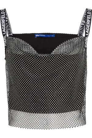 Karl Lagerfeld Top de cota de malla