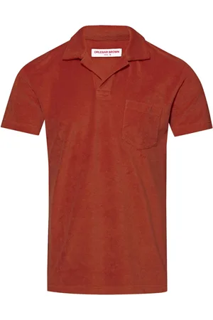 Orlebar Brown Playera tipo polo de tejido de rizo