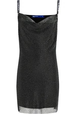 Karl Lagerfeld Vestido con detalles de cristal
