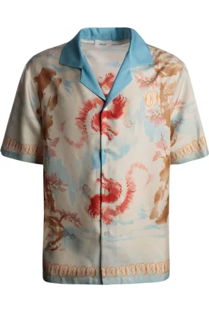 Bally Camisa de seda con estampado gráfico