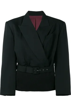 Jean Paul Gaultier Blazer con cintura de canalé