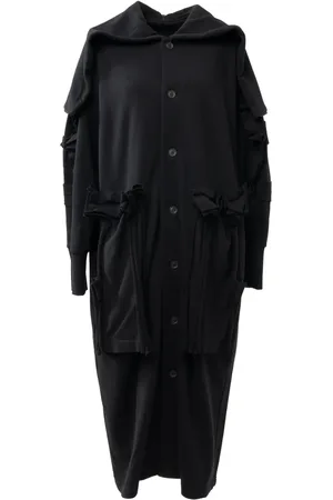 YOHJI YAMAMOTO Chamarra larga con efecto envejecido