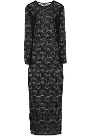 MAISON CLOSE Vestido midi con encaje Chantilly