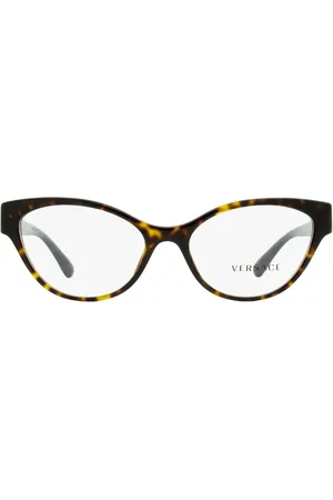 VERSACE Lentes de sol con armazón cat eye estilo carey
