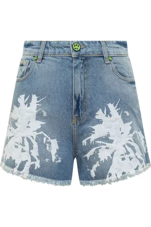 BARROW Shorts de mezclilla con motivo abstracto