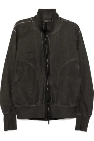 ISAAC SELLAM EXPERIENCE Chamarra bomber con rayas estampadas
