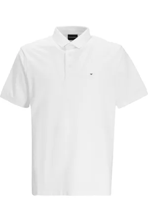 Emporio Armani Playera tipo polo con parche micro