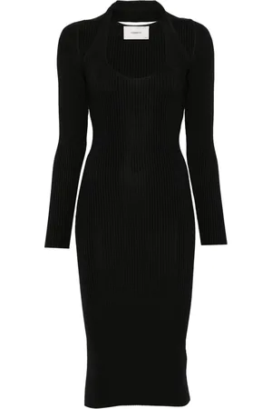 COPERNI Vestido midi tejido de canalé