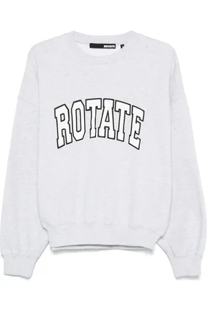 ROTATE Sudadera con cuello redondo y logo bordado