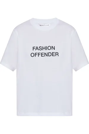 Victoria Beckham Playera con eslogan estampado