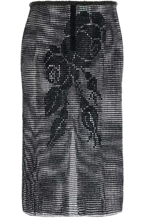 MAGDA BUTRYM Falda tejida de crochet