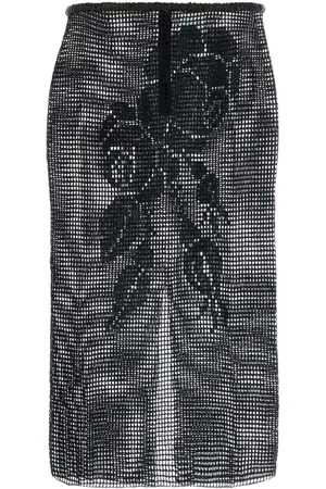 MAGDA BUTRYM Falda tejida de crochet