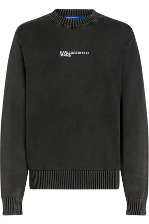 Karl Lagerfeld Suéter con logo bordado