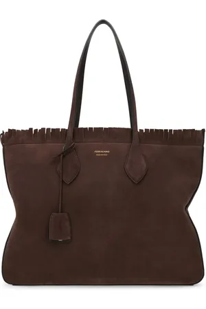 Salvatore Ferragamo Tote de gamuza mediana