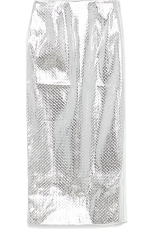 ROTATE Falda lápiz con efecto trenzado